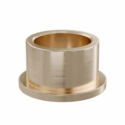 OILITE Flanged Sleeve Bearing: Bronze, SAE 841, 14 mm Bore, 18 mm OD, 12 mm Lg - Lubricated General Purpose Metallic Flanged Sleeve Bearings