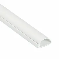 Raceway: Mini, 1 3/16 in Wd, 9/16 in Ht, 118 in Lg, Plastic, White (MPN US/R3D3015W/GR)