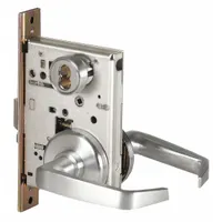 BEST Door Lockset: Storeroom Lever Locksets, Chrome, ADA Compliant, Interchangeable Core (MPN 45H7D15H626RHRB)