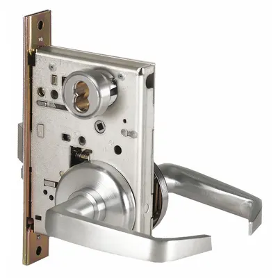 BEST Door Lockset: Storeroom Lever Locksets, Chrome, ADA Compliant