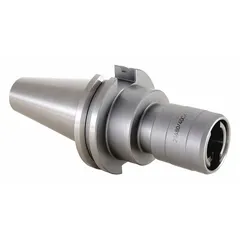 CAT40 taper rigid tap chuck with Size 1 capacity for synchronous tapping in CNC machining centers and milling machines. Designed for precise thread cutting in metal parts.