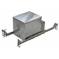 Recessed Down Light Kit: 4 in Dia, Halogen, For Flat Ceiling, 50 W, 120V AC, IC, White Baffle