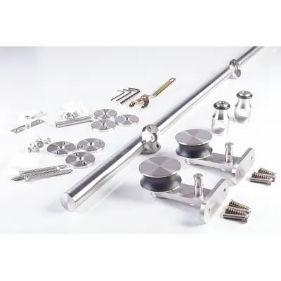 NATIONAL GUARD SLSS1-6 Top Mount Hanging Door Track Kit - Hanging Door Track Kits