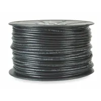 RG-58A/U coaxial cable with 20 AWG conductor and 95% tinned copper braid shielding. Suitable for low-loss RF signal transmission in data networks, video surveillance, and instrumentation applications. Supplied in 1000 ft lengths
