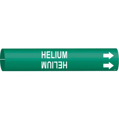 BRADY Helium Snap-On Pipe Marker - Helium Snap-On Pipe Markers