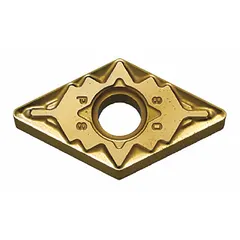 This diamond indexable turning insert is designed for precision machining of non-ferrous materials, composites, and abrasive alloys. It is suitable for turning, facing, and profiling operations in general manufacturing applications.