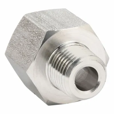 LEGRIS Metal Pipe Straight: Straight, 3/8 in x 1/4 in, Female NPT Threaded x Male x NPT Threaded - High Pressure Precision Pipe Fittings