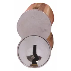 This ARROW small format interchangeable core (SFIC) cylinder is designed for use in cylindrical lock assemblies. It features a chrome finish, DB keyway type, and 7 pins. The core allows quick rekeying by swapping the core, suitable for commercial facilities requiring flexible key control.