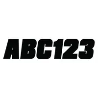 Letter and Number Label Set: Gen Identification, 2 in Character Ht, Proprietary, Black, Vinyl (MPN GBLK500EC)