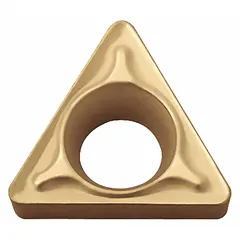 Triangle (T) indexable turning insert with PVD cermet grade. Designed for finish to medium machining of steels and stainless steels in turning, facing, and profiling operations. Suitable for light to medium cutting conditions in automated and manual lathe applications.