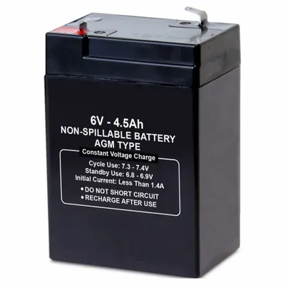 OEM Sealed Lead Acid Battery: 6V DC - AGM Sealed Lead Acid Batteries
