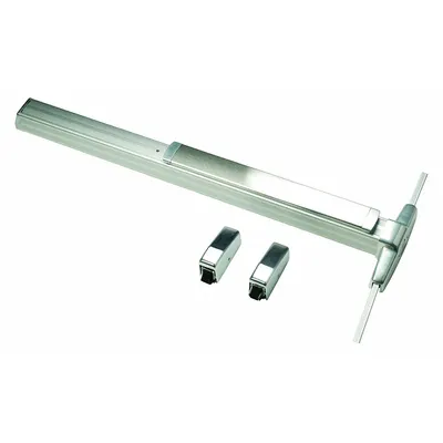 VON DUPRIN 3327A-EO 3 US28 Surface Vertical Rod Push Bar, Aluminum, US28 - Surface Vertical Rod Push Bars