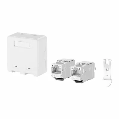 METZ CONNECT RJ45 Keystone: Rail, GD-Zn (Zinc Die-Cast), IDC Connection x RJ45 - Voice & Data Housings, Panels & Connector Components