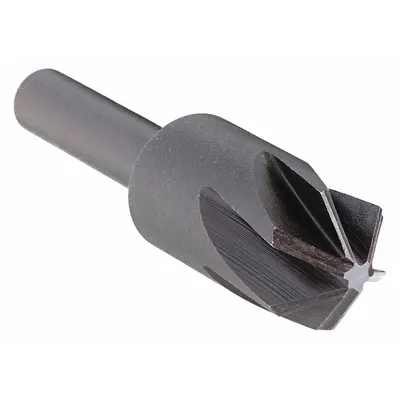 KEO 100° Smooth-Finish Six-Flute Countersink, 1/4 in Body Dia, High-Speed Steel - Smooth-Finish Six-Flute Countersinks