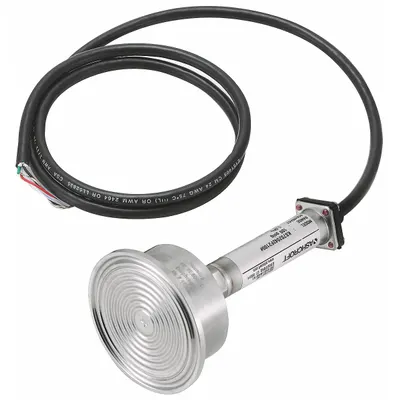 ASHCROFT Sanitary Pressure Transmitter: 2 in Triclamp, 30 to 0 to 30 in Hg/psi, 1 to 5V DC - Sanitary Pressure Transmitters with Cable & Wire Leads