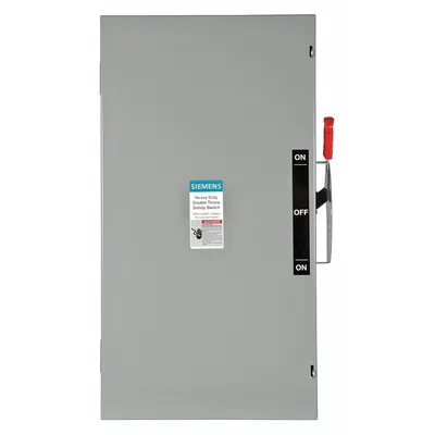 Siemens Safety Switch: Non-Fusible, 200 A, Single Phase, 240V AC, Galvanized Steel - Non-Fusible Safety Switches