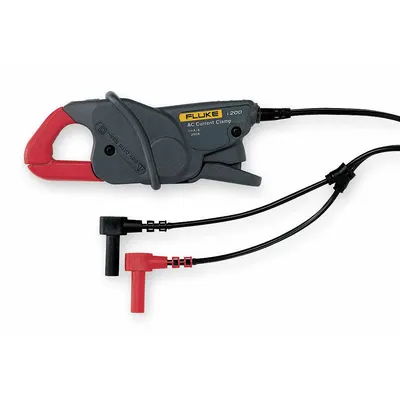 FLUKE Current Clamp Probe: CAT III 600V, Banana Plug, 0.8 in Jaw Opening, AC Current/AC Volt - Clamp-On Current Probes