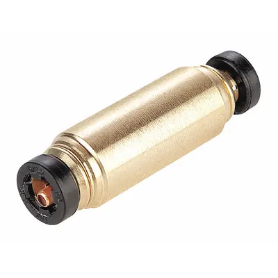 PARKER Push-Fit Union Fitting: 3/16 in OD x 3/16 in OD Fitting Size - Brass Air Brake Fittings