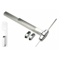 VON DUPRIN Surface Vertical Rod: 3 ft Max Door Wd, Chrome (MPN 9827NL 3 26D)