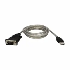 This 6-inch USB printer cable in gray is designed for connecting compatible equipment such as the TLS-PC LINK to a USB port. It is commonly used in industrial labeling and identification systems where a short, reliable connection is required.