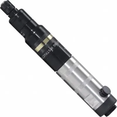 CLECO Air Screwdriver: 1/4 in, Heavy Duty, 800 RPM, Push to Start, Variable Speed - Inline Air-Powered Screwdrivers