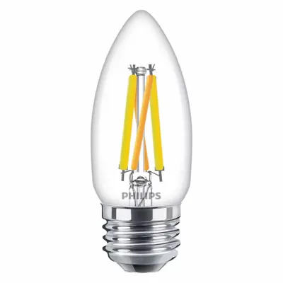 PHILIPS Compact LED Bulb: Medium Screw (E26), LED, (B) Bullet, B11, 5 W Watt, 2200K/2700K - Medium Screw Base (E26) Lamps
