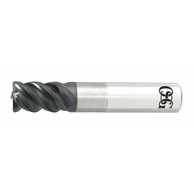 OSG Square End Mill: Carbide, TiAlN Coated, 3 Flute, 1" Mill Dia, 1-1/2" LOC - Carbide Square End Mills for Stainless Steel & Super Alloys