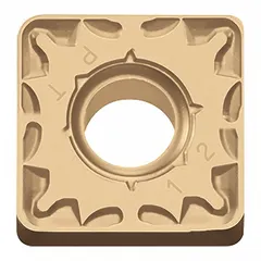 Square (S) indexable turning insert for general turning, facing, and profiling operations on metal workpieces. Designed for use in standard tool holders that accept SNMG inserts.