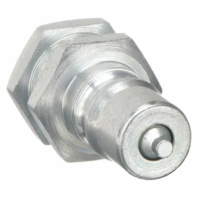 PARKER Hydraulic Quick Connect Hose Coupling: 3/4 in Coupling Size, Steel - ISO B Series Hydraulic Quick-Connect Coupling Plugs