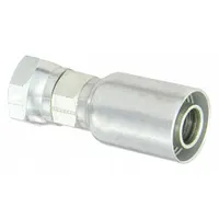 KURT Hydraulic Crimp Fitting: Carbon Steel, Straight, -16 For Hose Dash Size, Female x Male (MPN F-BSPX-16-16)