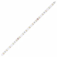 This 24V DC dimmable LED tape light spool delivers 133 lumens at 4000K white light. It is top-bendable, consumes 1.5W, and has a maximum run of 55 ft. Suitable for linear lighting applications such as under-cabinet, cove, or accent lighting.