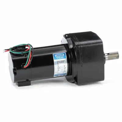 LEESON Parallel Shaft Gearmotors: Parallel, 90V DC, TENV, 7 RPM, 330 in-lb Max Torque - Parallel Shaft DC Gearmotors