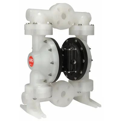 ARO Double Diaphragm Pump: Polypropylene Body, 1 1/2 in, Flange Connection - Polypropylene Housing AODD Pumps