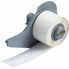 This precut label roll measures 4 inches by 1 inch and consists of white gloss polyester material. Each roll contains 100 labels and is compatible with the BMP71 printer series. Polyester labels provide resistance to chemicals and abrasion, suitable for industrial identification and labeling tasks.
