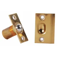 Door Catch: Brass, Ball, 1 3/8 in Ht, 1 in Wd (MPN 347B3)