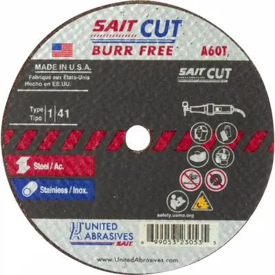 UNITED ABRASIVES-SAIT A60T General Purpose Cut-Off Wheel - General Purpose Cut-Off Wheels for Carbon & Stainless Steel