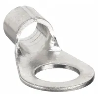 BURNDY Ring Terminal: Bare, 1/2 in Stud Size, 2 AWG to 2 AWG Wire Sizes, 600 V, Brazed Barrel & Seam (MPN YAD2CM12E12)