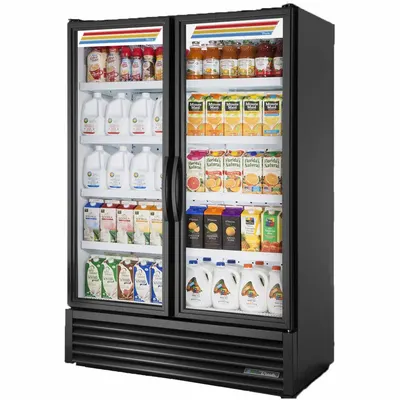 TRUE REFRIGERATION FLM-54~TSL01 Glass Door Refrigerator Merchandiser - Glass Door Refrigerator Merchandisers