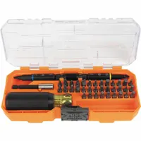 KLEIN TOOLS: KNECT™, 21 or More Tips, 46 Pieces, 39 Bits, Double End/Single End, Replaceable Shank (MPN 32501HD)