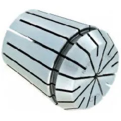 Standard ER40 collet for holding 3/8-inch diameter tool shanks in ER40 collet chucks. Used in milling, drilling, and other machining operations requiring precise tool clamping and concentricity.