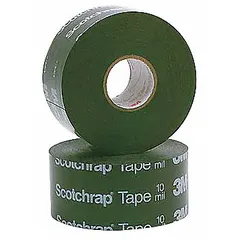 Vinyl and rubber tape for insulating and sealing electrical cables and splices in indoor and outdoor environments. 20 mil thickness provides corrosion protection. Supplied in a 4-pack of black tape, each 6 inches wide and 33 3/8 yards long.