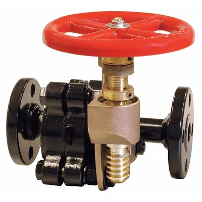 UNITED BRASS WORKS Gate Valve: 1 1/4 in, Carbon Steel, Non-Rising, Class 300 Flange - Non-Rising Stem Boiler Blow-Off Gate Valves