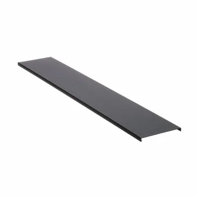 PANDUIT C4BL6 Snap-On Wiring Duct Cover, 4-1/4 in x 3/8 in x 6 ft, Black PVC - Solid (Wall) Wiring Ducts & Snap-On Covers