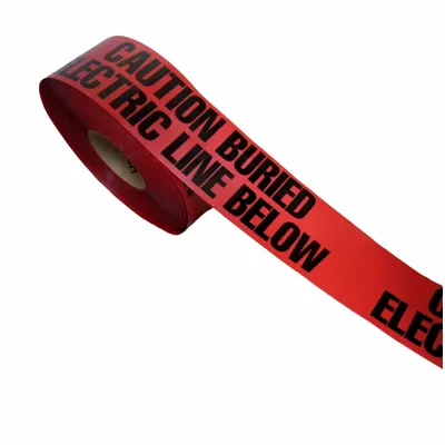 OEM Red Electric Line Underground Marking Tape