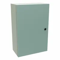 HAMMOND Electrical Enclosure: Steel, 24 in x 16 in x 8 in, NEMA 12/3R/4, Solid Cover, Hinged (MPN EN4SD24168GY)