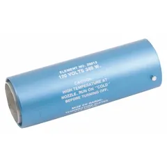 Replacement heating element for Master Appliance industrial heat tools, model 10010. Operates at 240V with 400W power output, reaching 500°F. Suitable for heat-shrink tubing, plastic welding, and other controlled heating applications in maintenance and production environments.