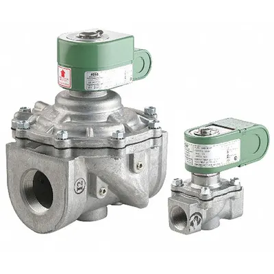 REDHAT Solenoid Valve: 2-Way, Normally Closed, 2 in Pipe Size, 120V AC, With Junction Box - 2-Way/2-Position, Normally Closed Solenoid Valves