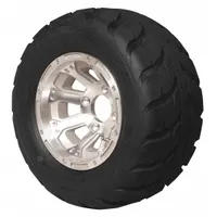 This tire and wheel assembly is designed for personnel and utility vehicles, serving as a replacement component for speed racer configurations. The driver has a 7 in overall width. It supports maintenance and performance restoration on compatible vehicles used in industrial, warehouse, and campus environments