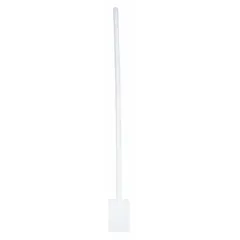 Lab Scraper, Non-Sterile HDPE, White, 6 1/2 ft Overall Length, 3 in Width, 6 ft Handle