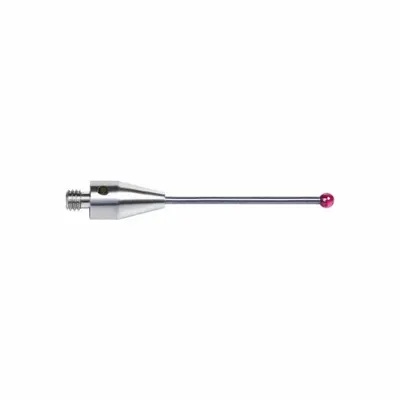 INSIZE M3 Straight CMM Stylus, 0.059 in Ruby Ball Tip, M3 Thread - Straight CMM Styli